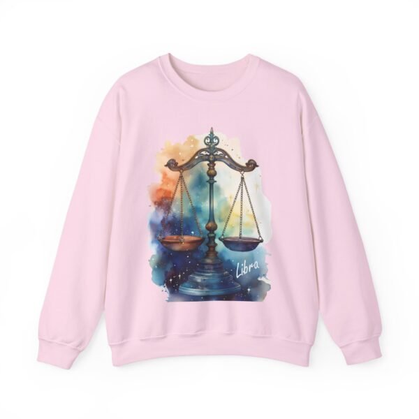 "Libra" Exclusive Zodiac Star Sign Horoscope Line Crewneck Sweatshirt Jumper Pullover - Image 29