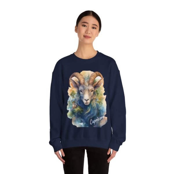 "Capricorn" Exclusive Zodiac Star Sign Horoscope Line Crewneck Sweatshirt Jumper Pullover - Image 20