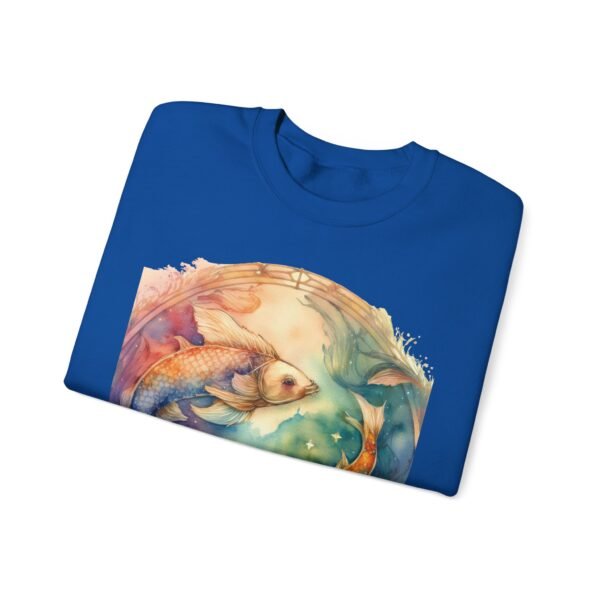 "Pisces" Exclusive Zodiac Star Sign Horoscope Line Crewneck Sweatshirt Jumper Pullover - Image 23