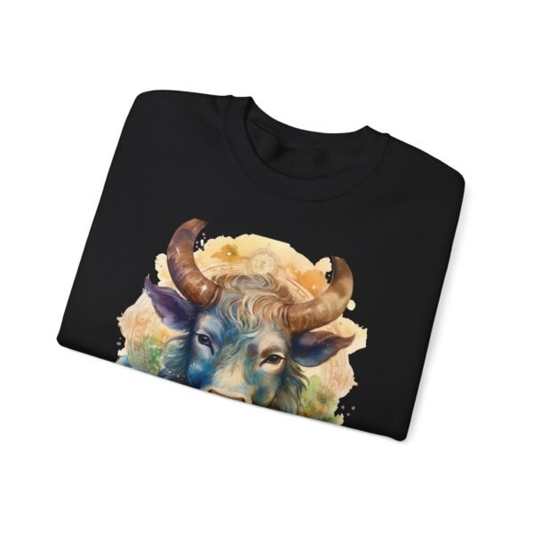 "Taurus" Exclusive Zodiac Star Sign Horoscope Line Crewneck Sweatshirt - Image 7